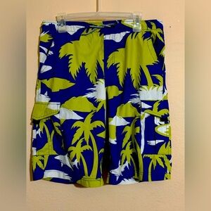 Gap Youth Tropical Cargo Shorts sz XXL